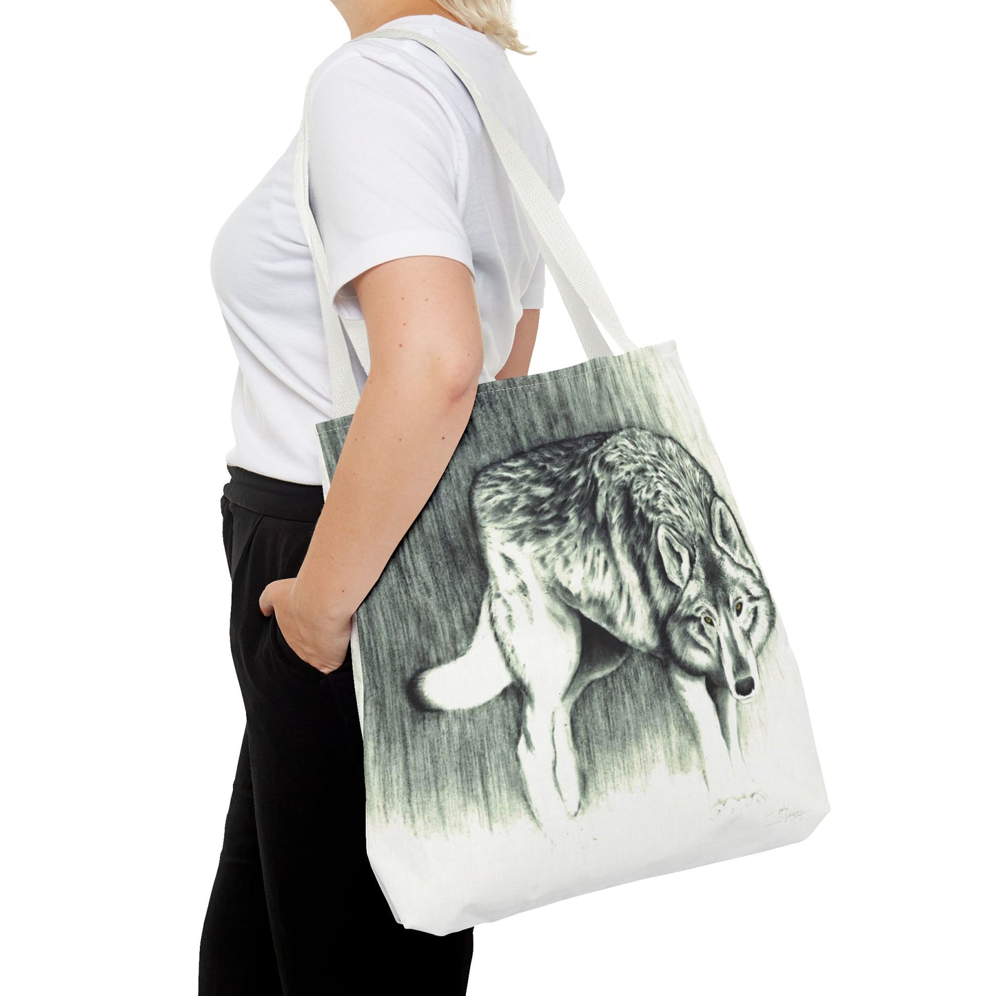 Tote Bag — Wolf Sketch - Native Wildlife Art Tote