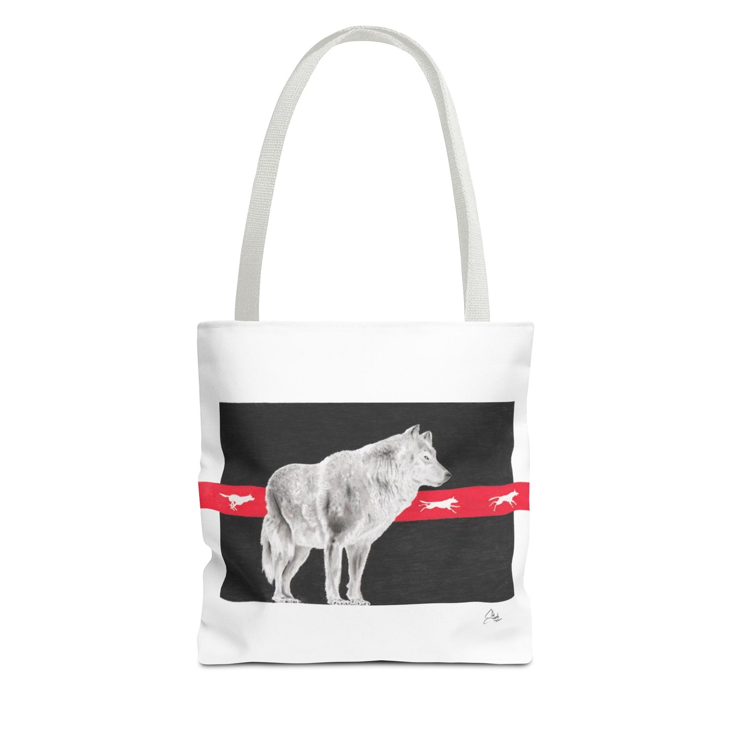 Tote Bag-Native Wolf Design-With Those Who Came Before- Tribal Art- Native American