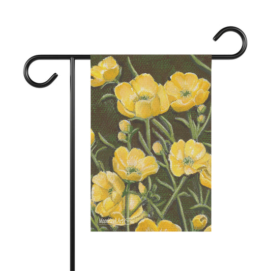 Garden & House Banner, Buttercups Floral