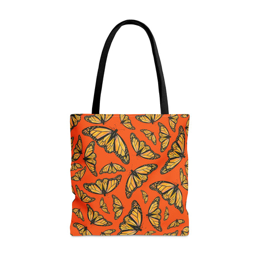 Monarch Tote Bag, Orange, Cherokee Kamama, Butterfly Beach Bag