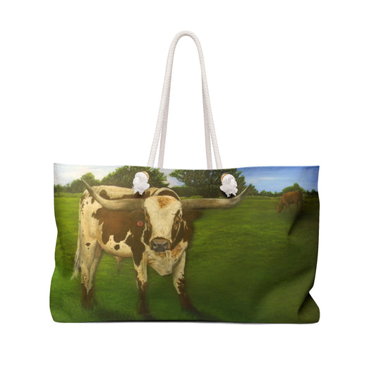 Weekender Bag, Longhorn, Cattle, Ranch Tote