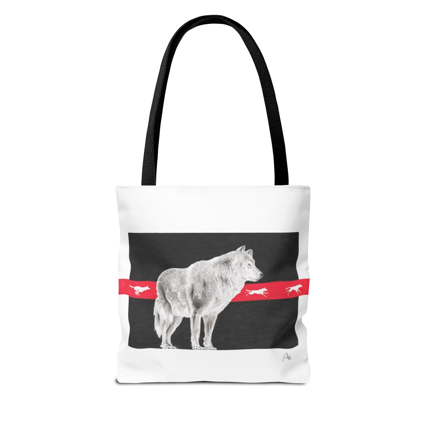 Tote Bag-Native Wolf Design-With Those Who Came Before- Tribal Art- Native American
