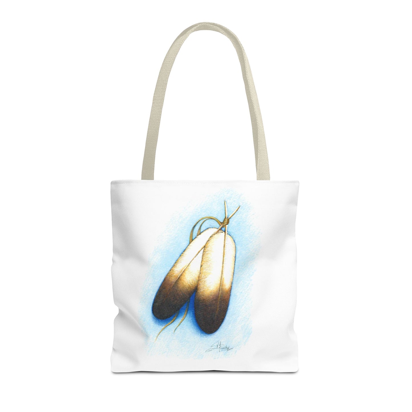 Tote Bag, Double Feather, Native American Design