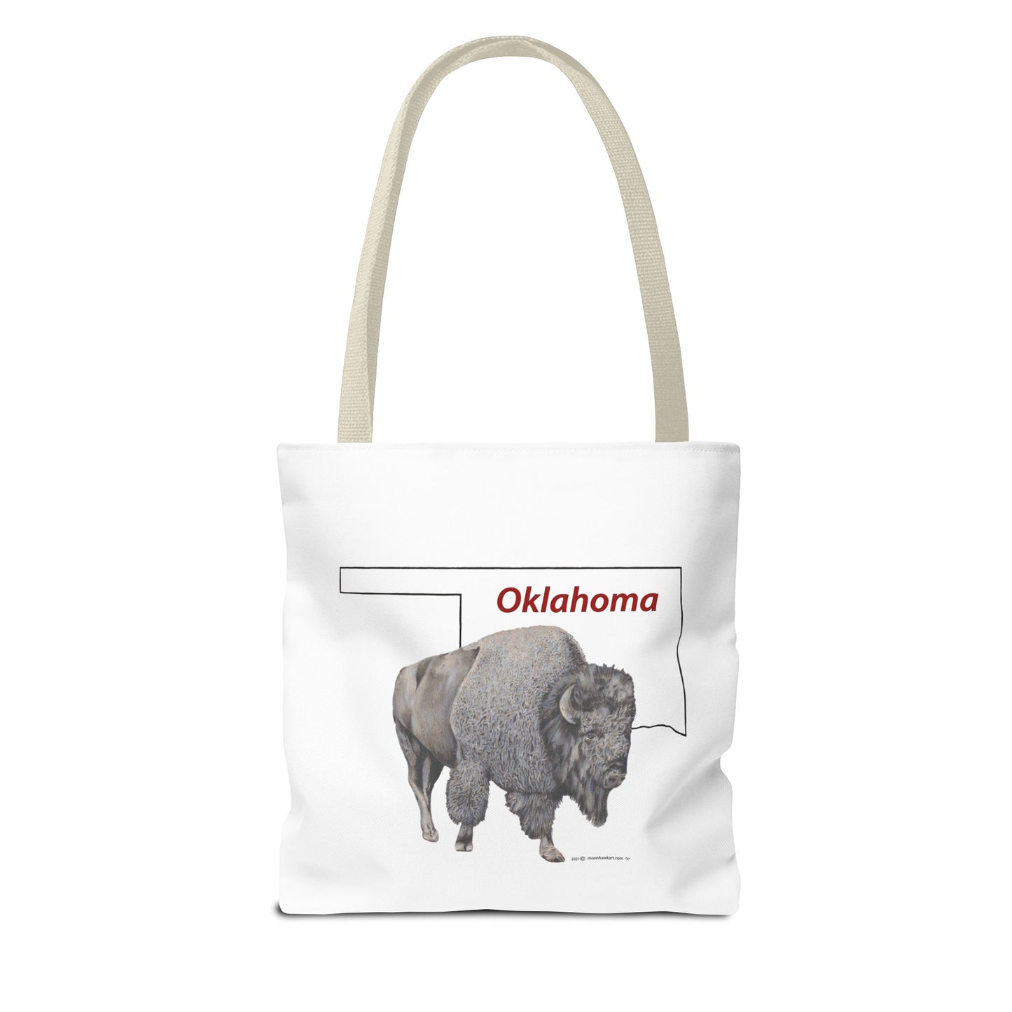 Tote Bag, Oklahoma Bison, Native American Design