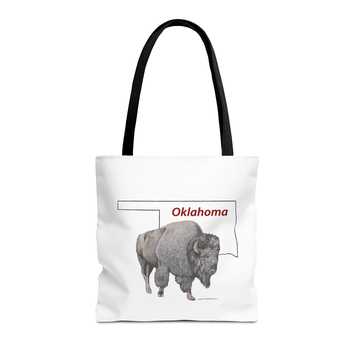 Tote Bag, Oklahoma Bison, Native American Design