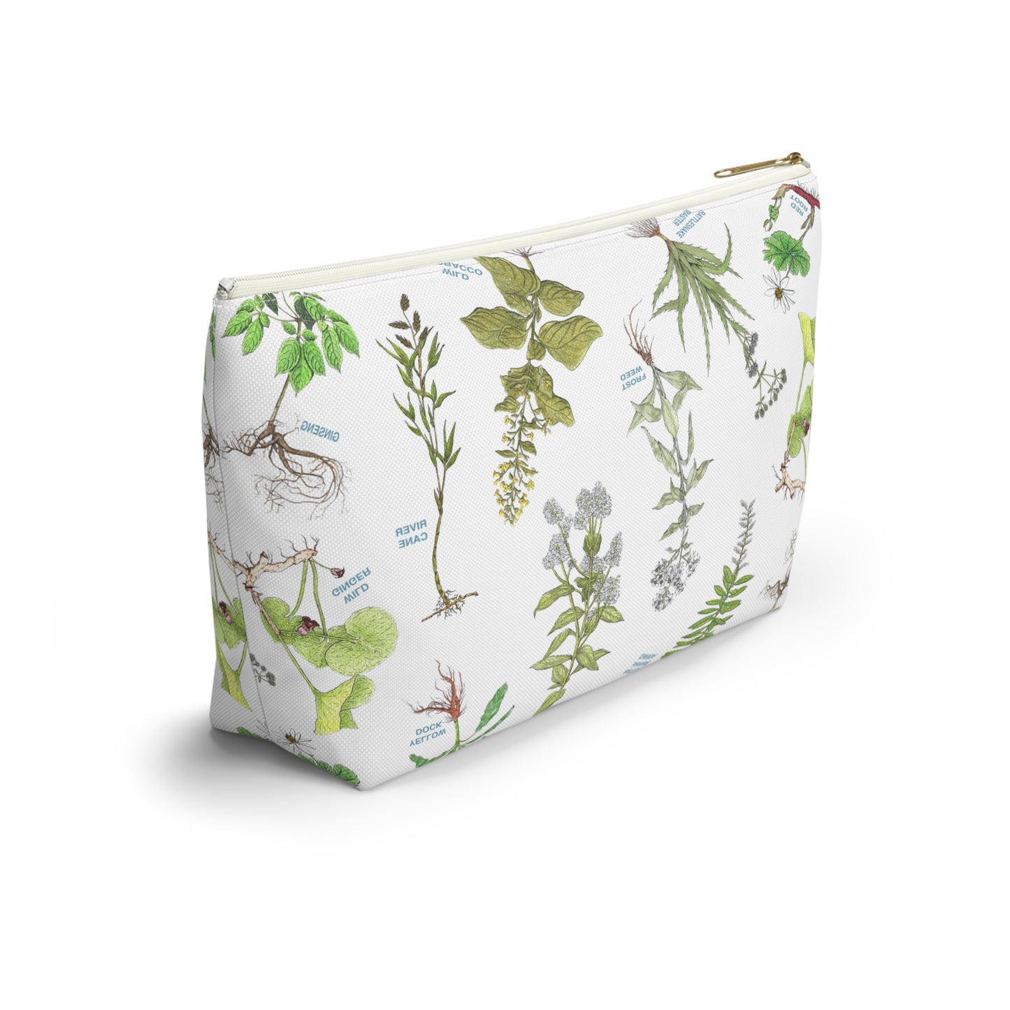 Cherokee Botanical Accessory Pouch — Floral T-Bottom Cosmetic Bag