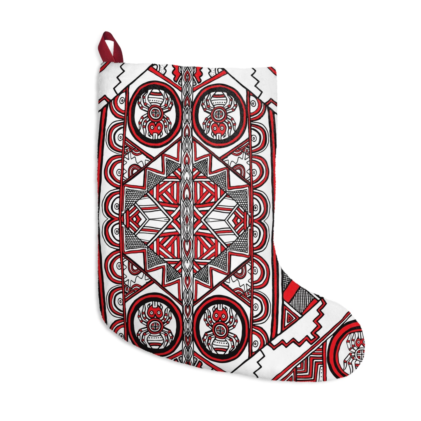 Christmas Stockings, SouthEast Spider Motif, Mound Symbols, Ancient Tribal Design, Native American