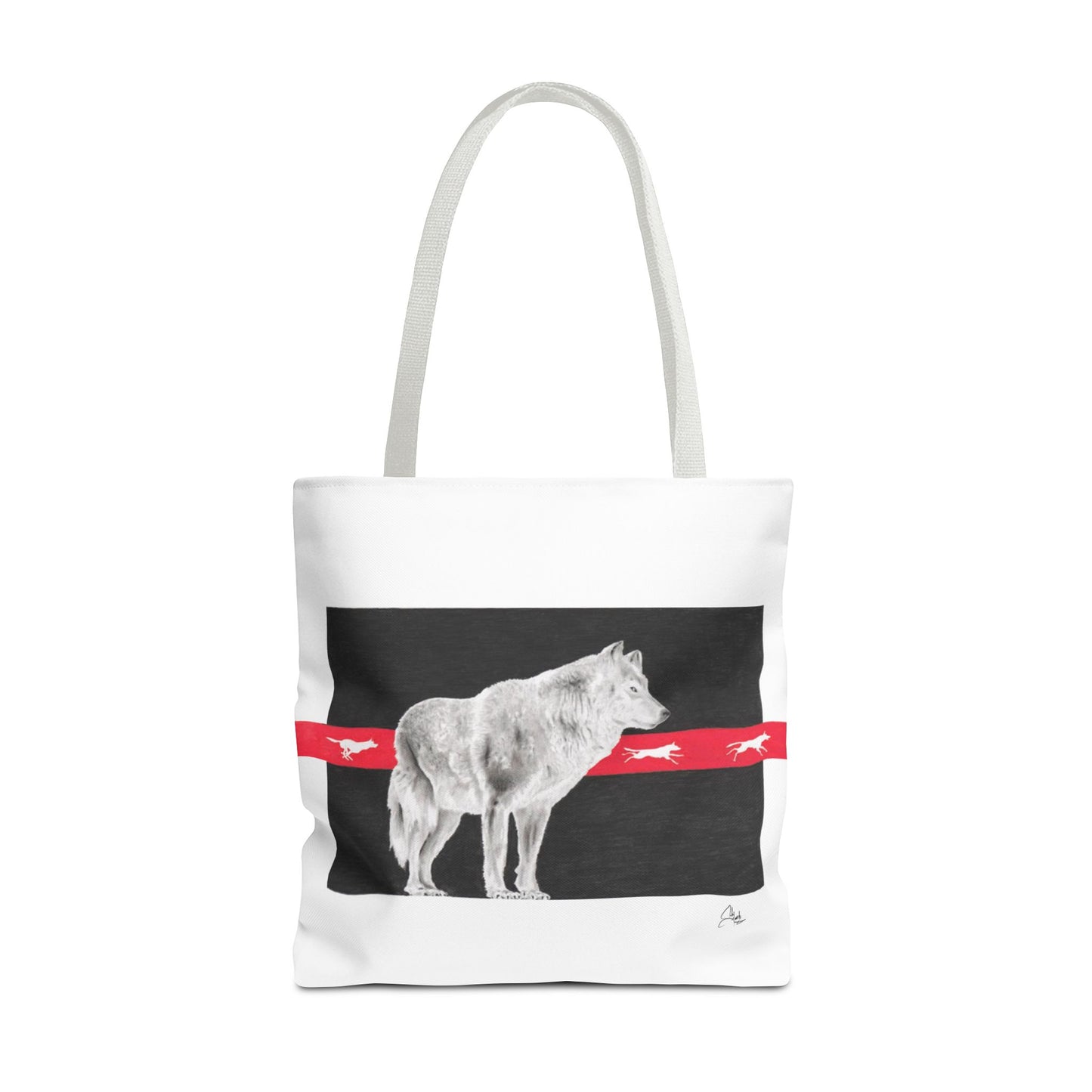 Tote Bag-Native Wolf Design-With Those Who Came Before- Tribal Art- Native American