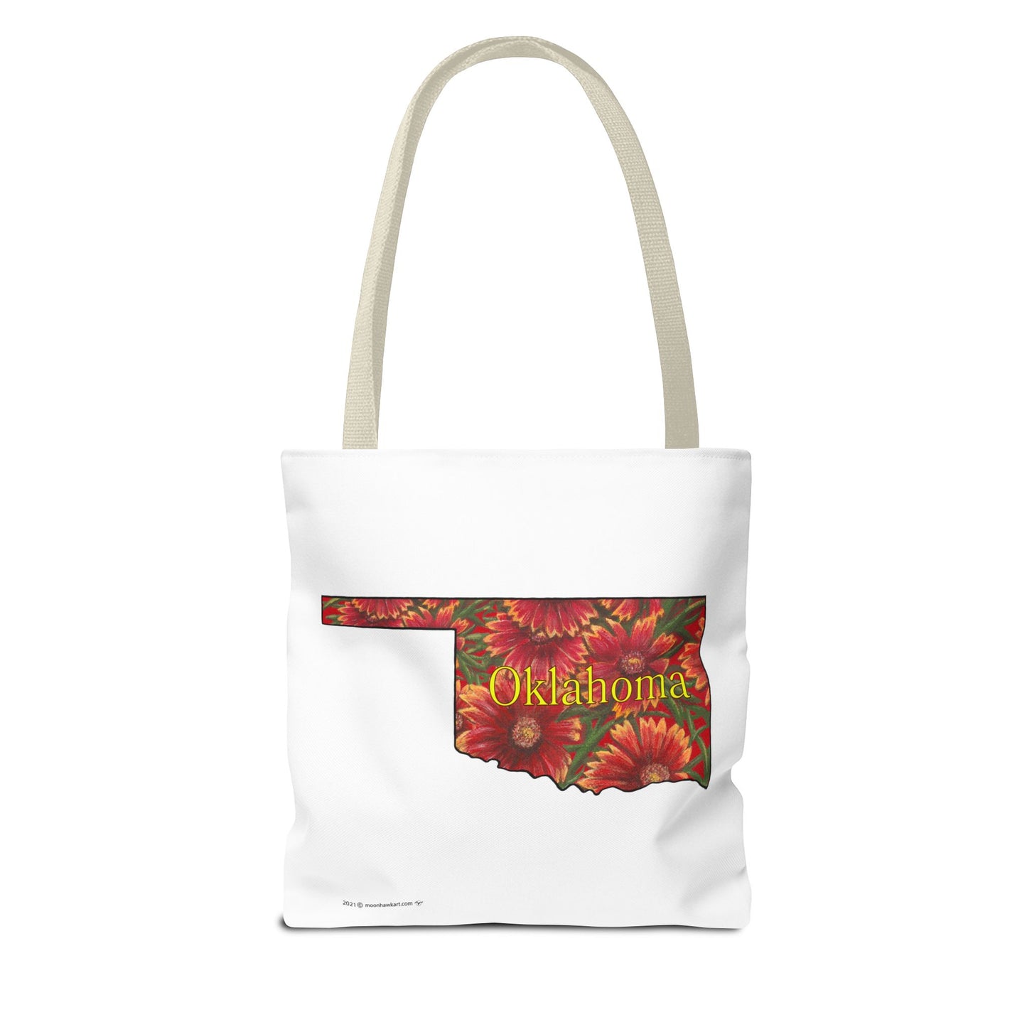 Tote Bag, Oklahoma Indian Blanket, Wildflowers, Book Bag,  Oklahoma State Wildflower
