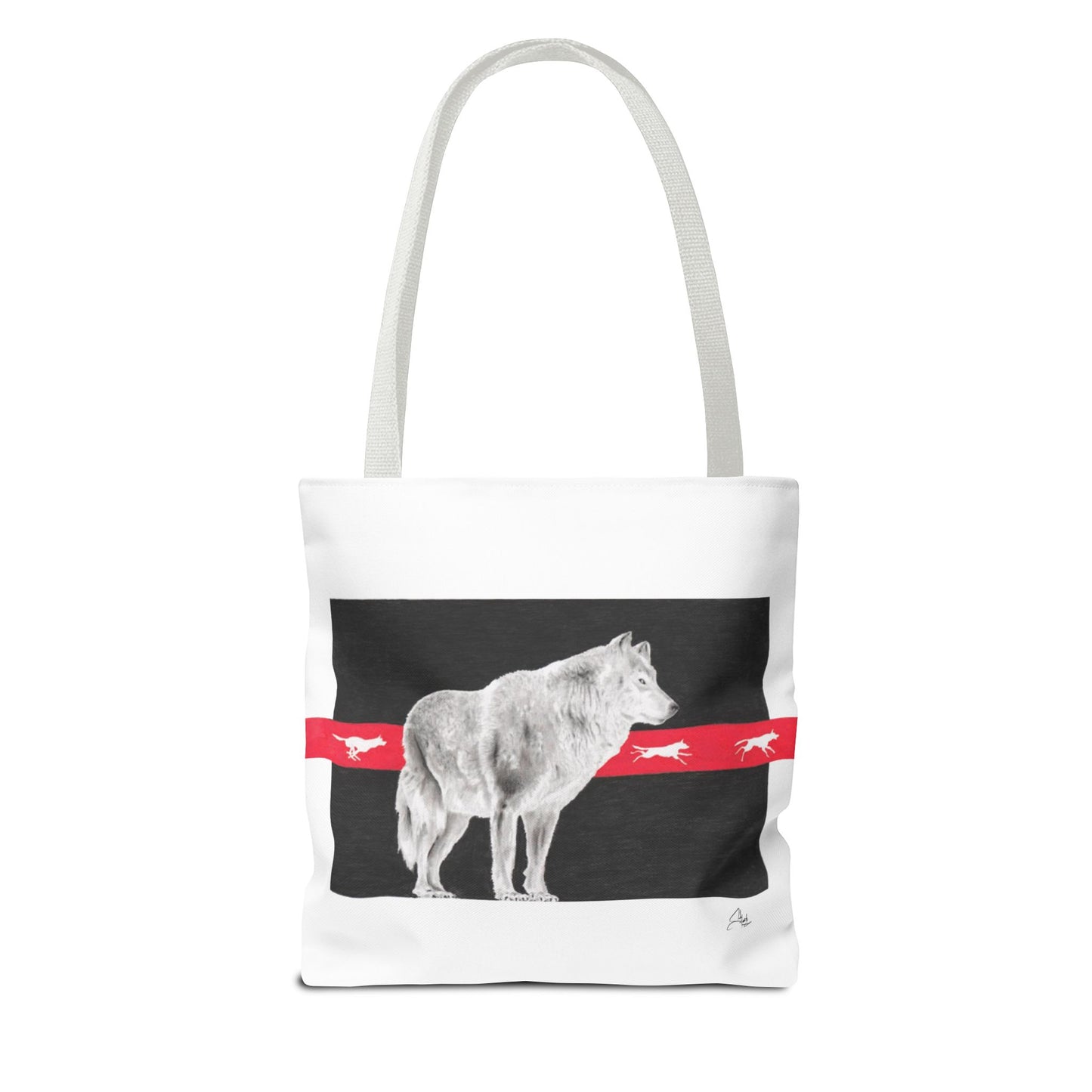 Tote Bag-Native Wolf Design-With Those Who Came Before- Tribal Art- Native American