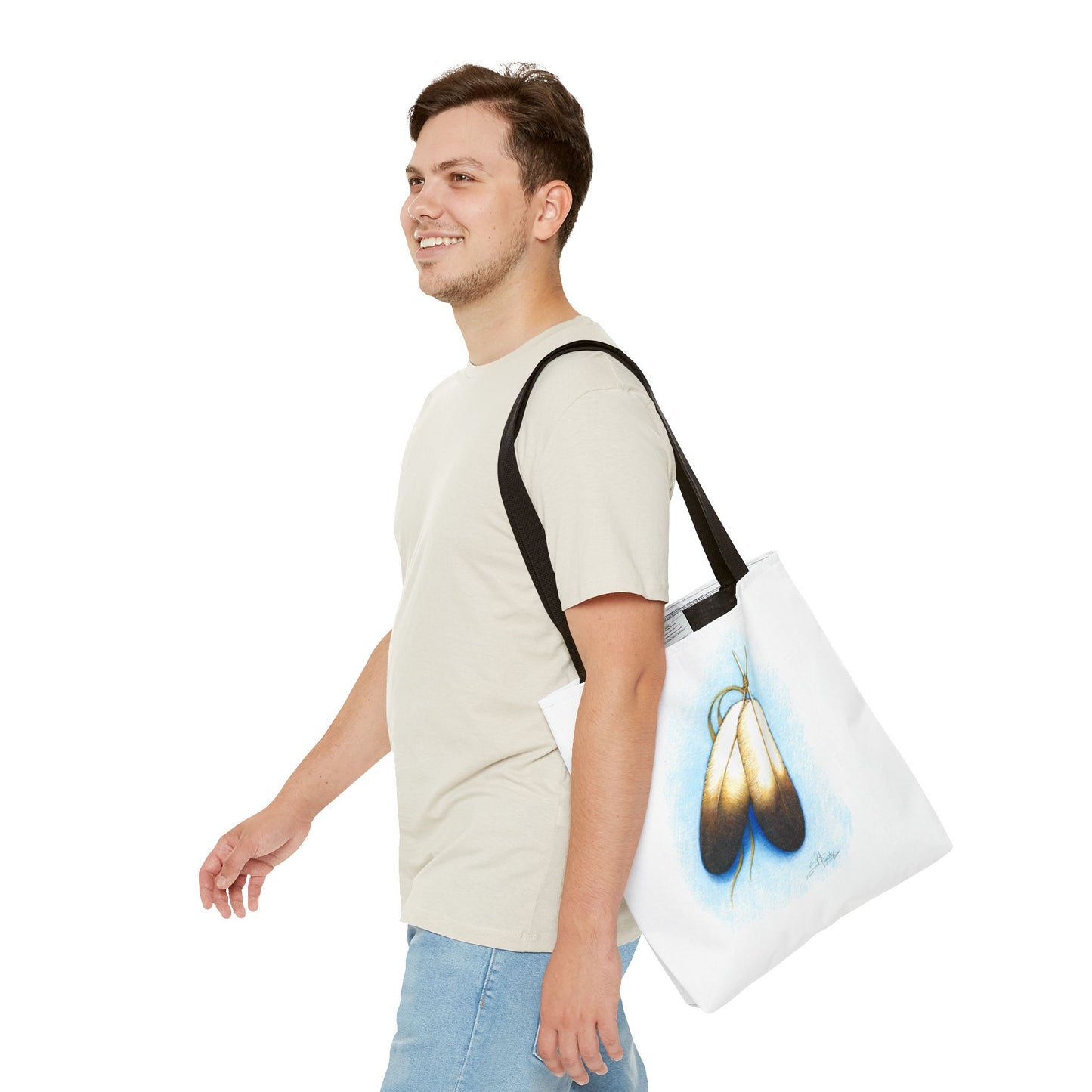 Tote Bag, Double Feather, Native American Design