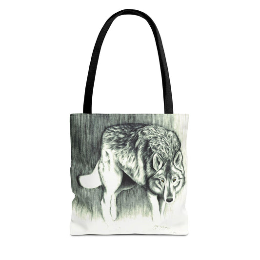 Tote Bag — Wolf Sketch - Native Wildlife Art Tote