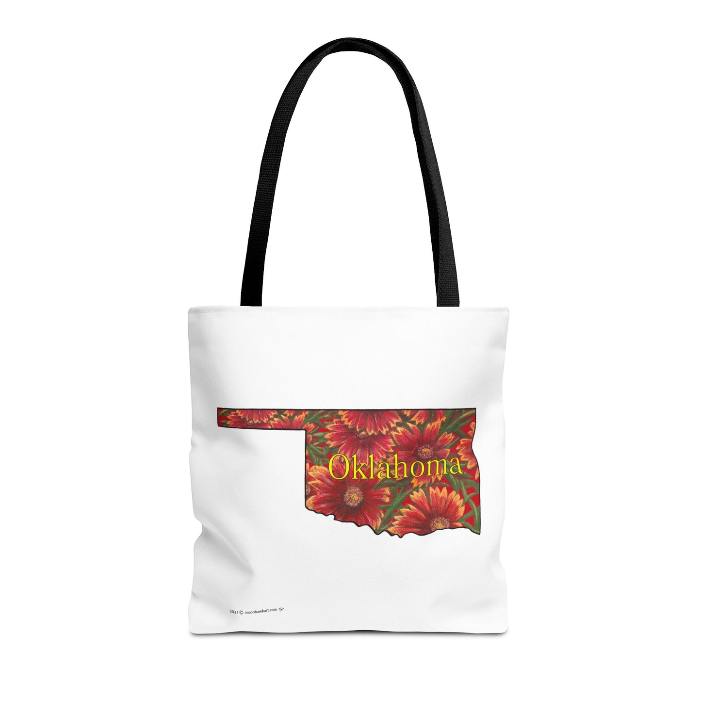 Tote Bag, Oklahoma Indian Blanket, Wildflowers, Book Bag,  Oklahoma State Wildflower