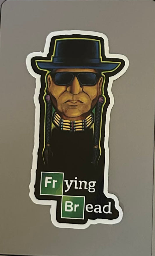 Vinyl Sticker, Frying Bread, Walter Red