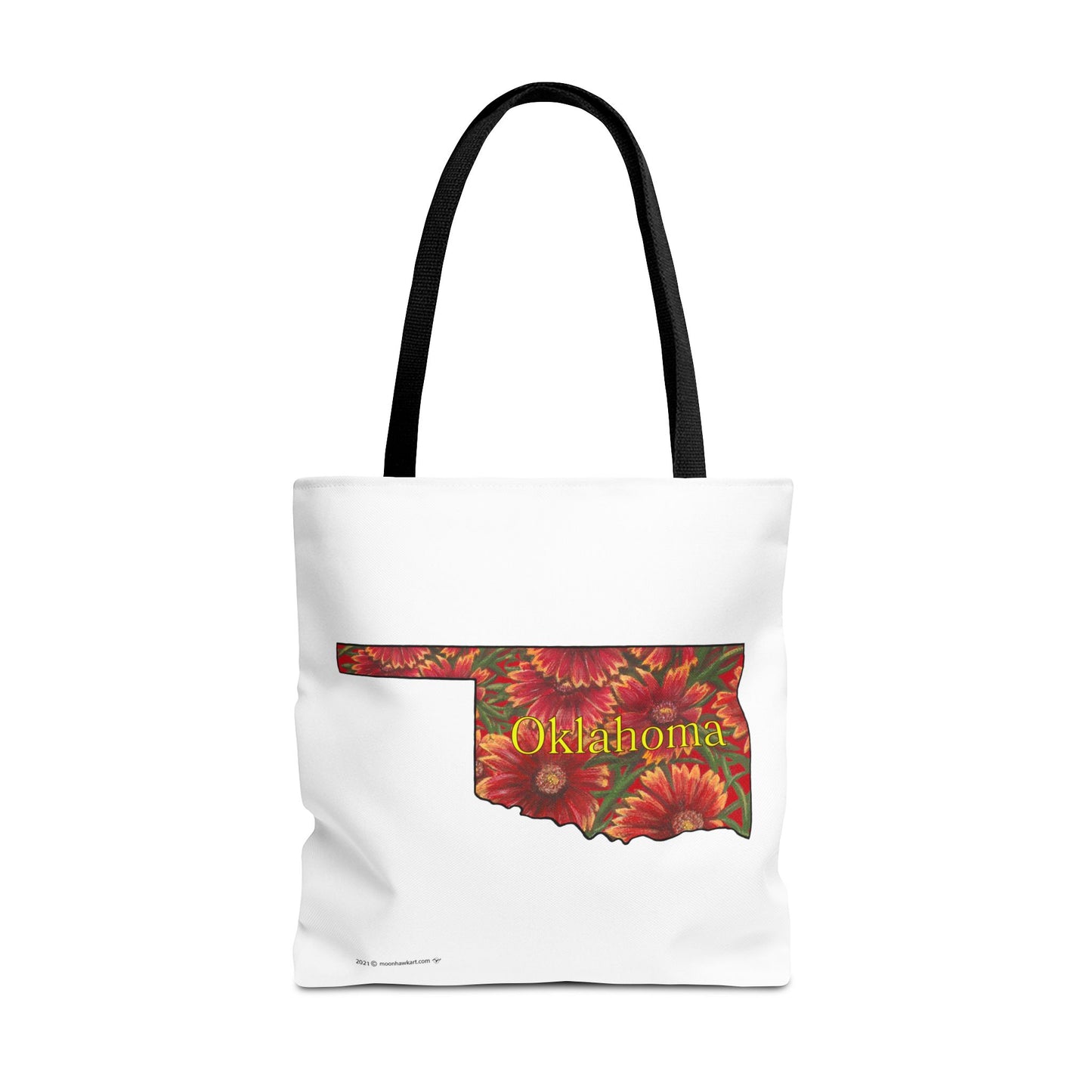 Tote Bag, Oklahoma Indian Blanket, Wildflowers, Book Bag,  Oklahoma State Wildflower