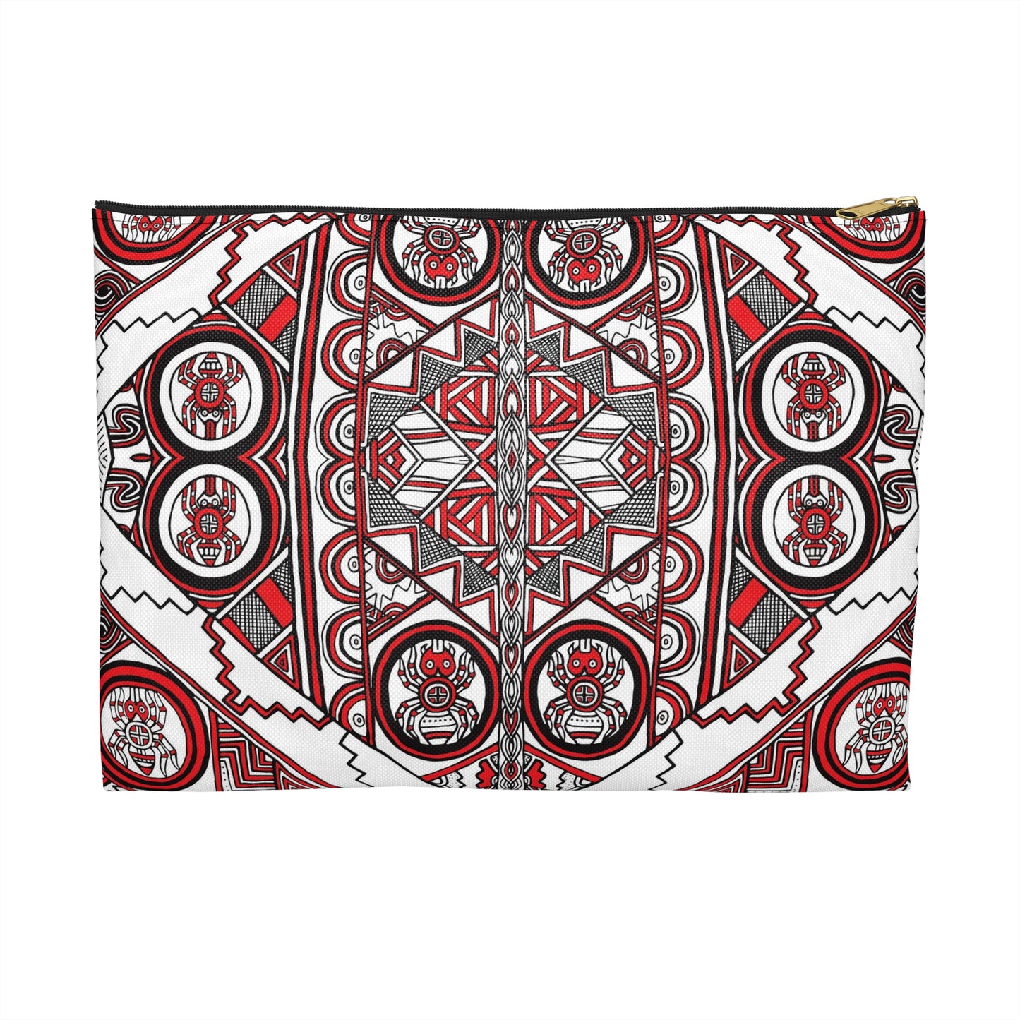 Accessory Pouch, SouthEast Spider Motif, Grandmother Spider, Native Design, Ancient Tribal Mound Design