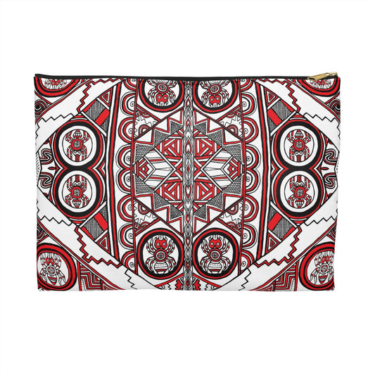 Accessory Pouch, SouthEast Spider Motif, Grandmother Spider, Native Design, Ancient Tribal Mound Design