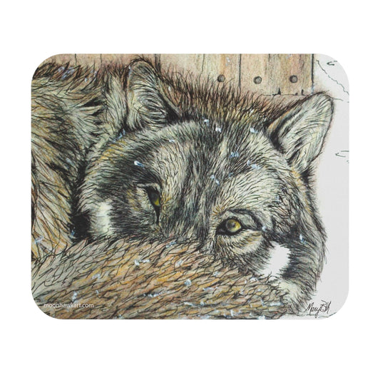 Mouse Pad (Rectangle), Wolf