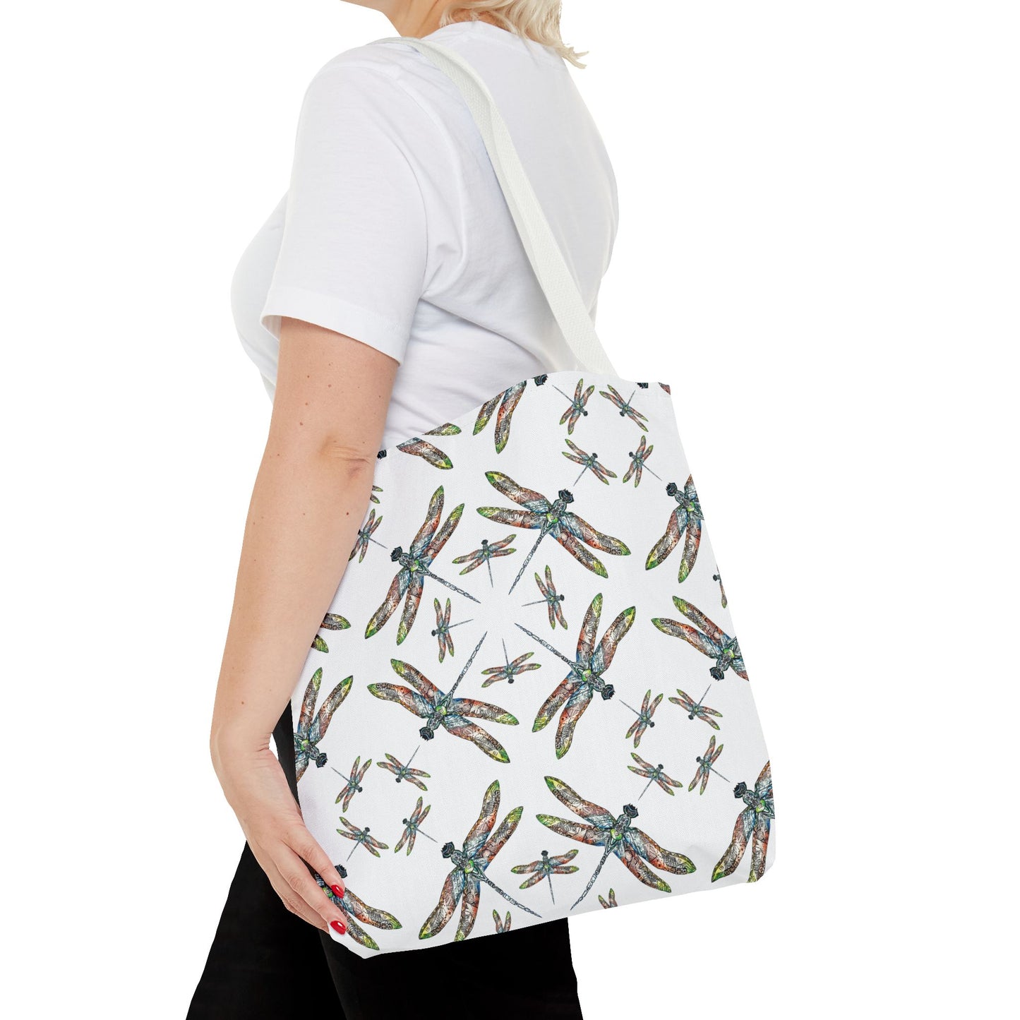 Tote Bag — Dragonfly Pattern, Native Tribal Design