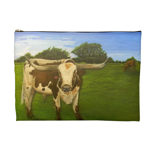 Accessory Pouch, Longhorn, Cattle, Ranch, Country Theme