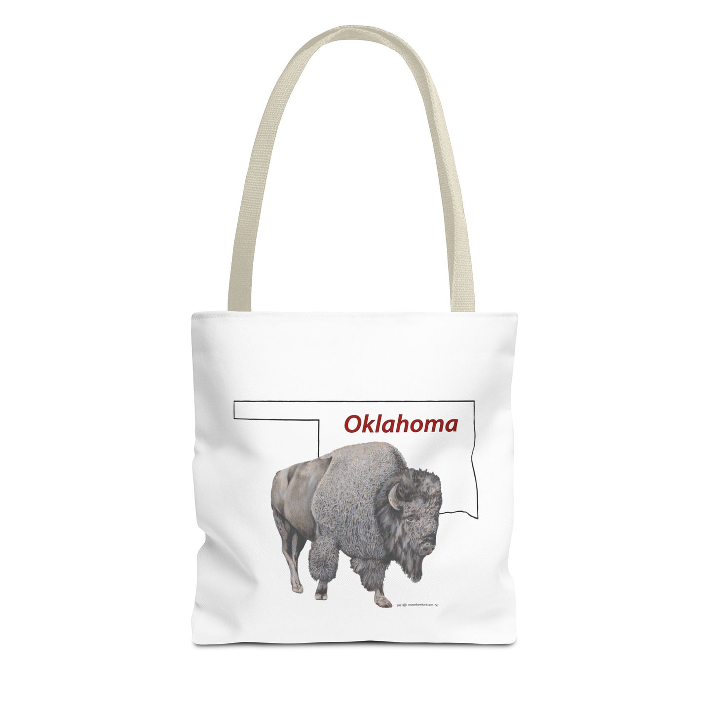 Tote Bag, Oklahoma Bison, Native American Design