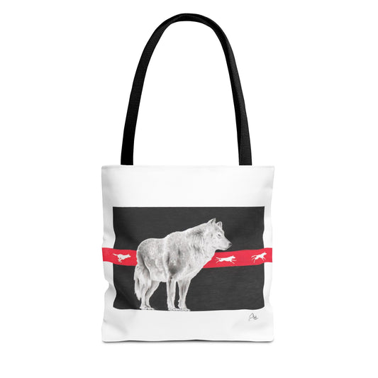 Tote Bag-Native Wolf Design-With Those Who Came Before- Tribal Art- Native American