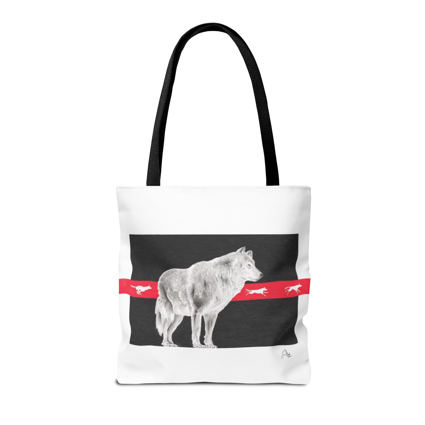 Tote Bag-Native Wolf Design-With Those Who Came Before- Tribal Art- Native American