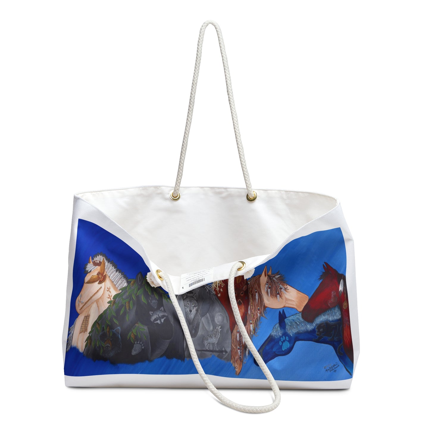 Weekender Bag - Horses - Cherokee Seven Clan - Travel Tote