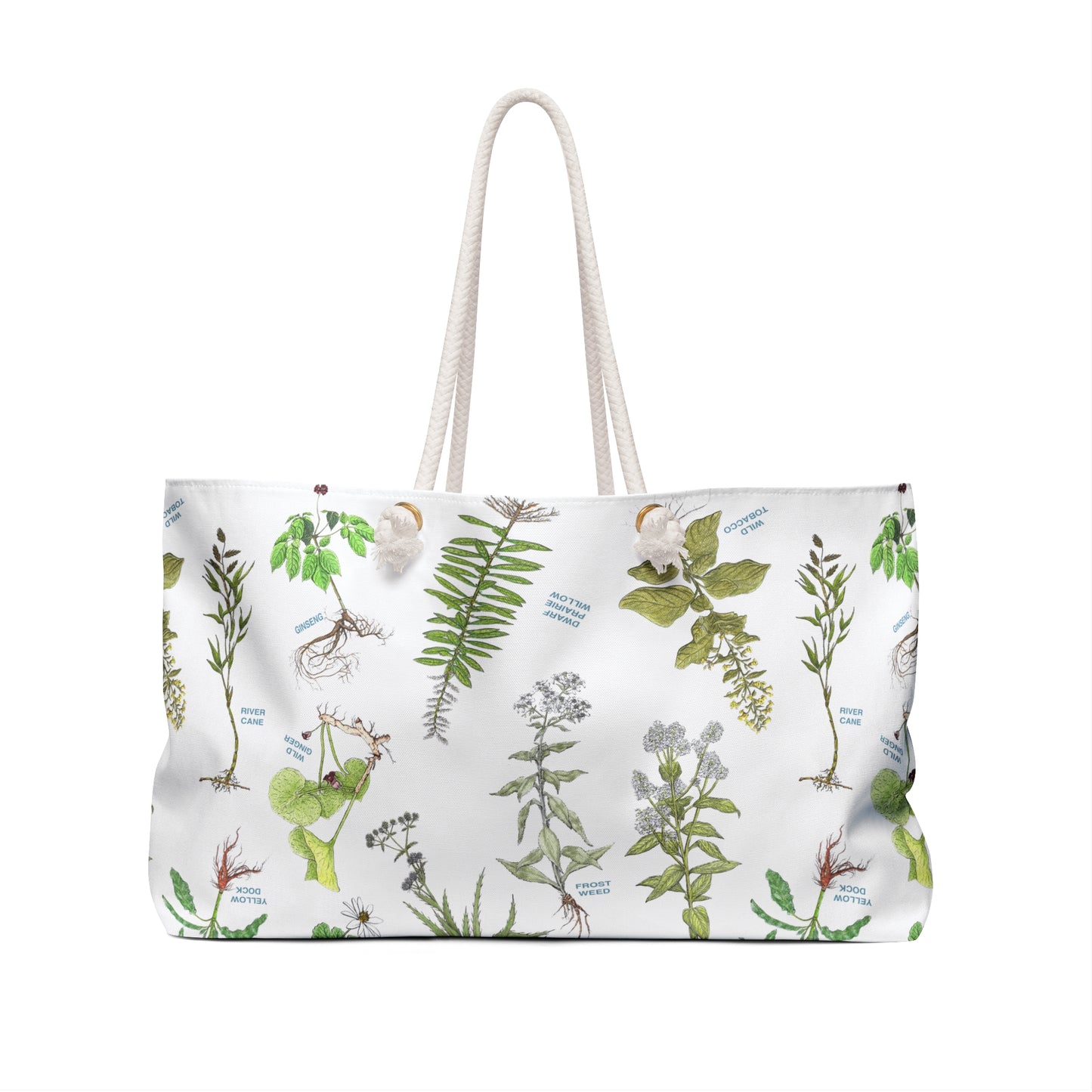 Cherokee Botanical Weekender Bag — Plant Print Travel Tote