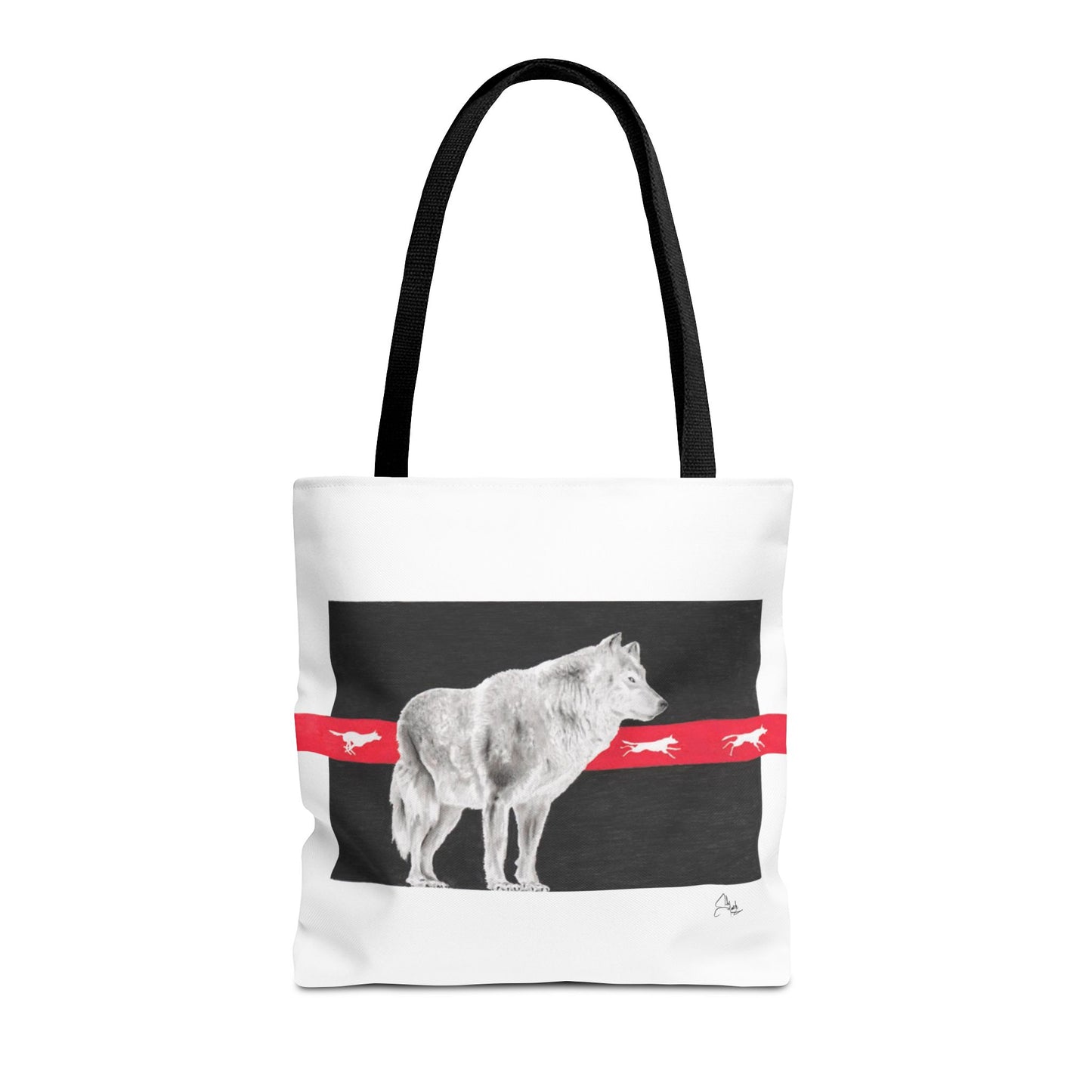 Tote Bag-Native Wolf Design-With Those Who Came Before- Tribal Art- Native American