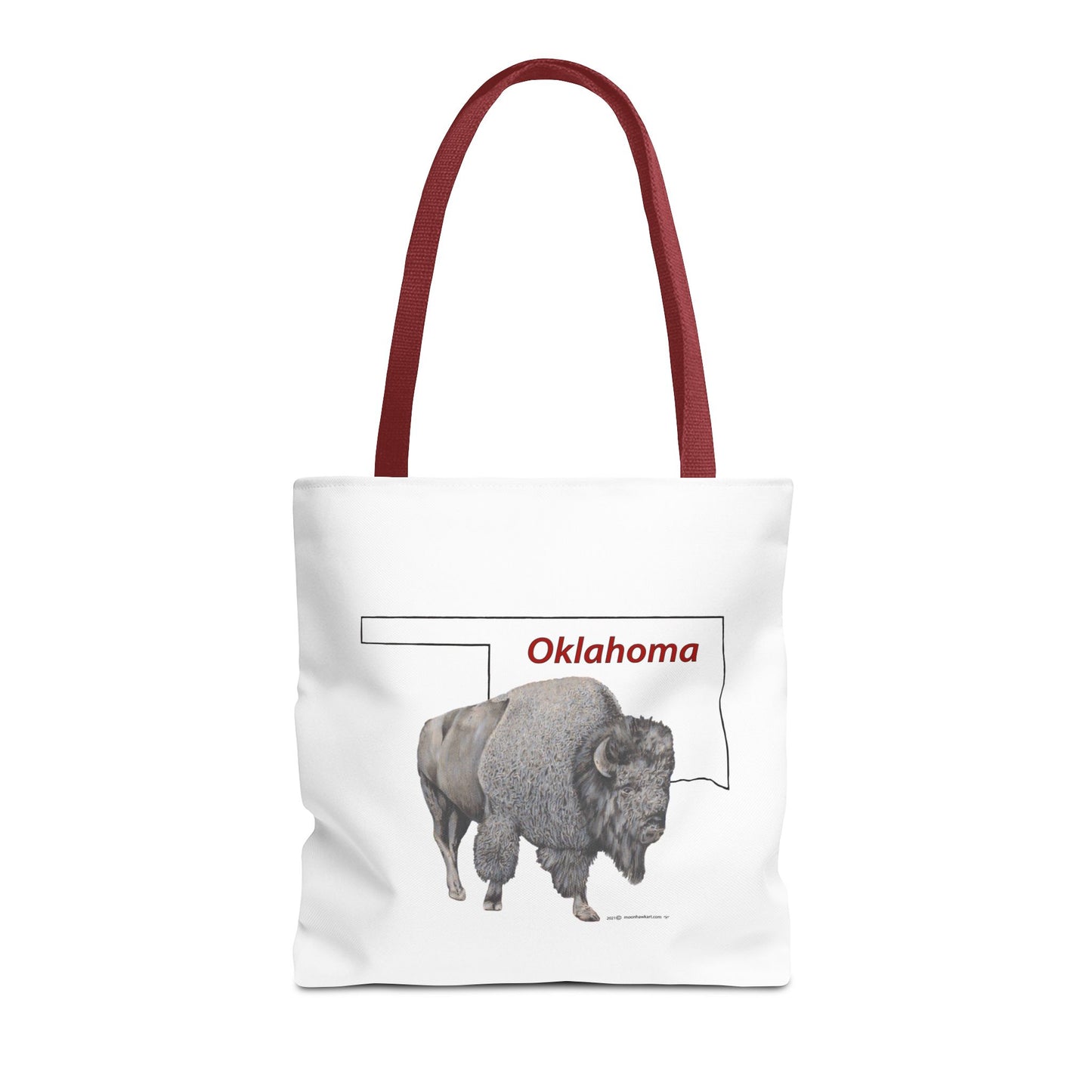 Tote Bag, Oklahoma Bison, Native American Design