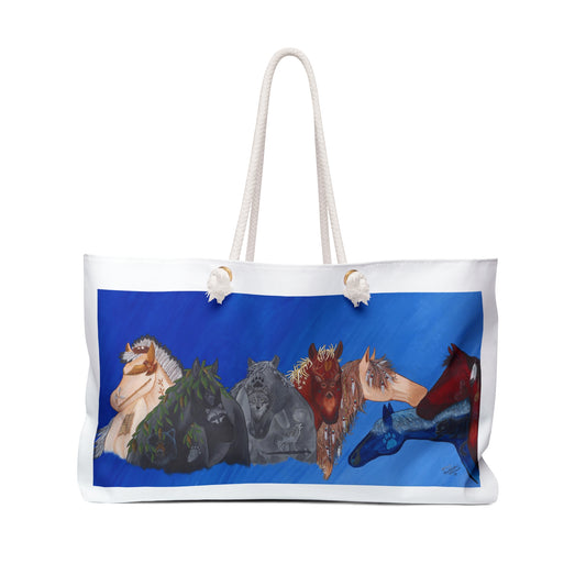 Weekender Bag - Horses - Cherokee Seven Clan - Travel Tote