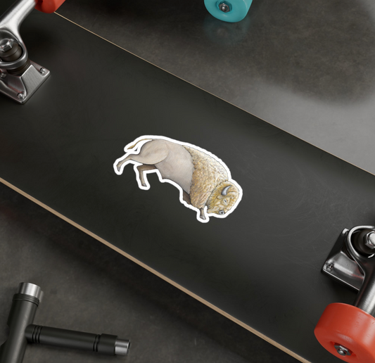 Vinyl Sticker, White Bison, Buffalo, Native American