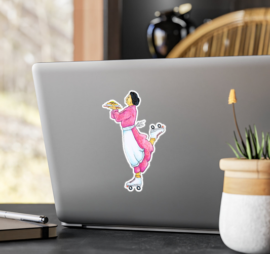 Vinyl Sticker, Rez Car Hop, Native Pop Art, Humorous