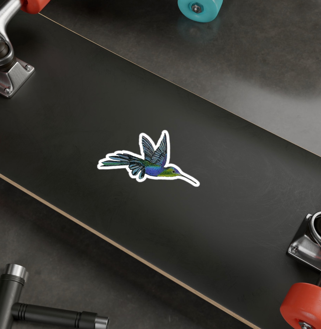 Vinyl Sticker, Hummingbird