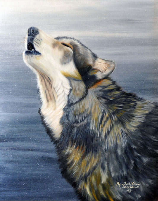 Art Print - Howling Wolf Art - Waya's Song