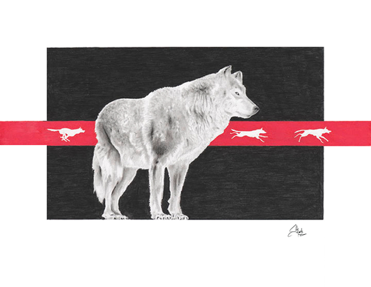 Art Print - With Those Who Came Before - Wolf Art